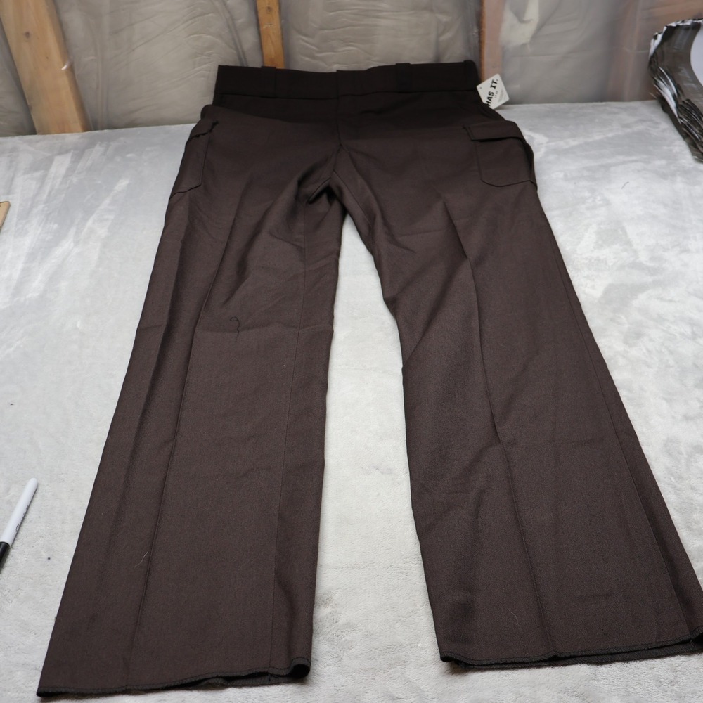 Flying Cross Pants Mens 38 Brown Lycra Cargo Straight Leg  Casual‎ 36x38 NEW